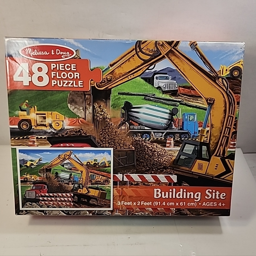 Melissa & Doug Construction Adventure Puzzle - 48 Pieces